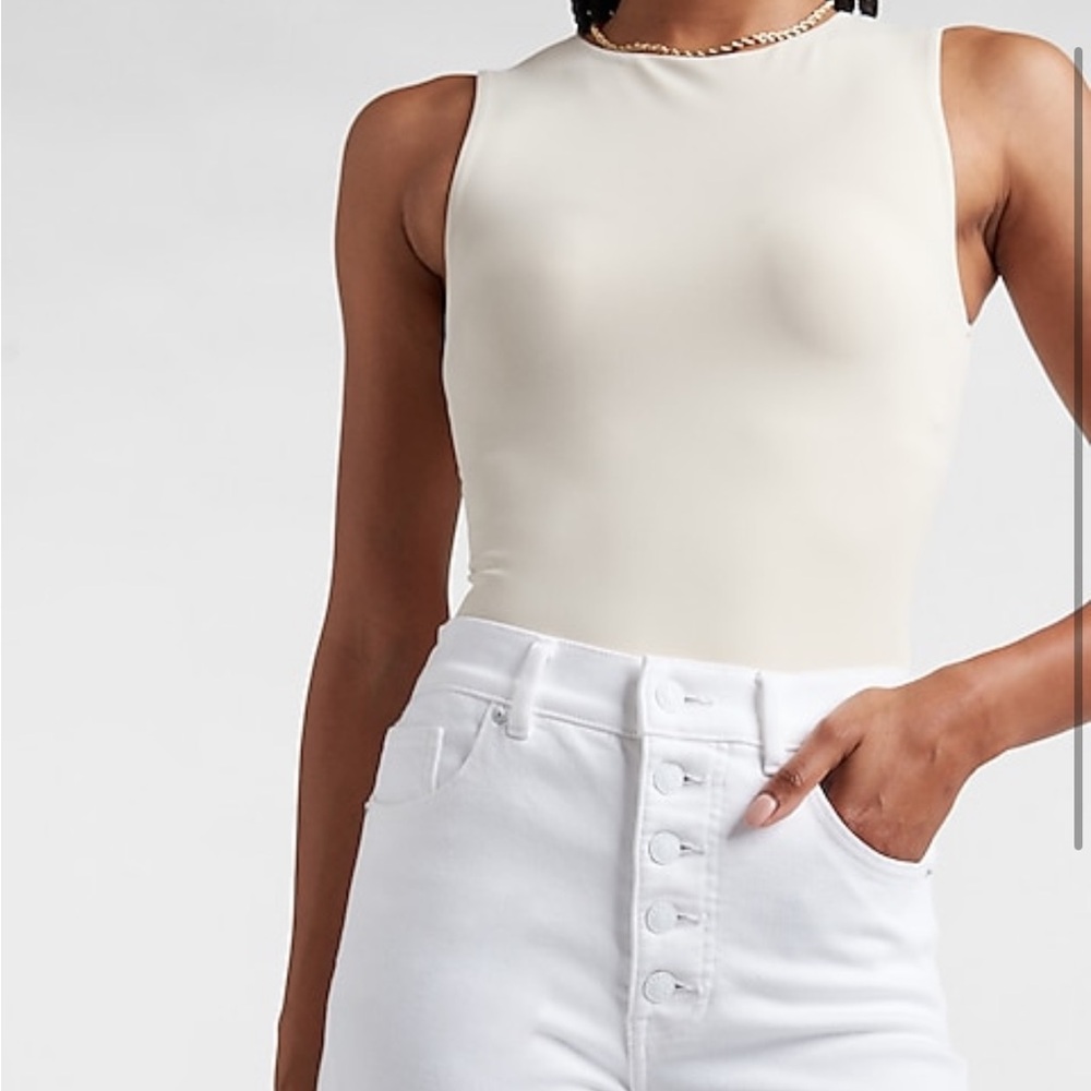 Express Cream Bodysuit with tags